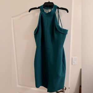 Adelyn Rae Green Halter Dress size L